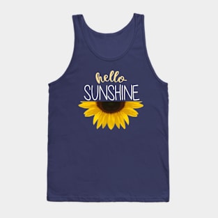 Hello Sunshine | Sunflower Drawing Tank Top